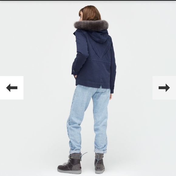 NWT UGG Convertible Field Parka Navy - Picture 2 of 8